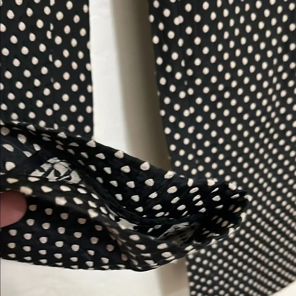 Kate Spade Margaux Cafe Dot Cropped Polka Dot Design Textured Pockets Pants